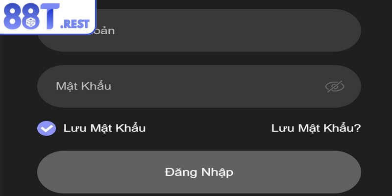 Nhấn chọn ô đăng nhập 88T và điền theo yêu cầu